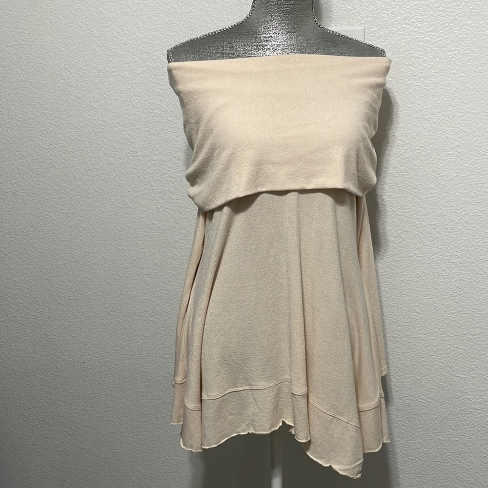 Soft surroundings cream top blouse sweater tunic XS - Picture 3 of 6